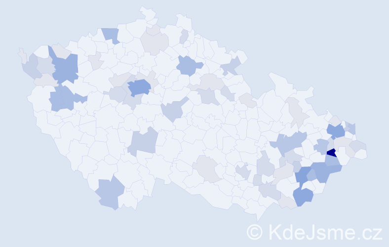 Příjmení: 'Matúšová', počet výskytů 182 v celé ČR