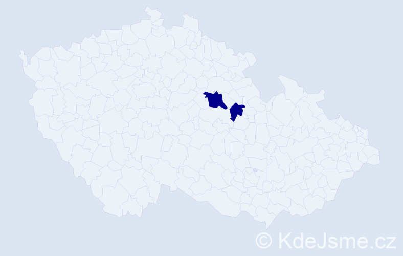 Příjmení: 'Michalovich', počet výskytů 2 v celé ČR