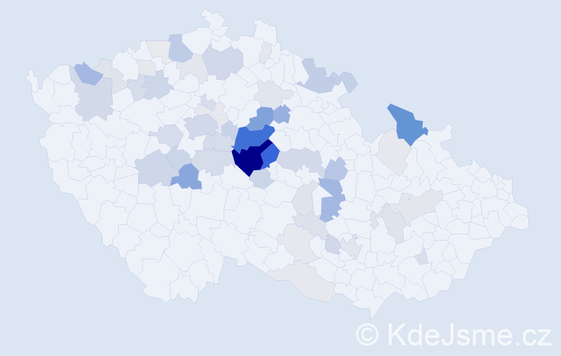 Příjmení: 'Šibrava', počet výskytů 182 v celé ČR