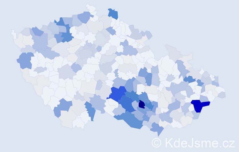 Příjmení: 'Filová', počet výskytů 993 v celé ČR