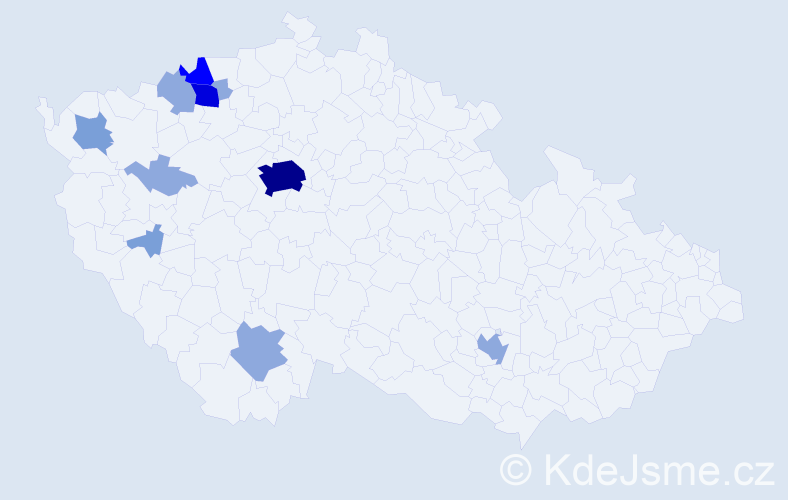 Příjmení: 'Weitz', počet výskytů 27 v celé ČR