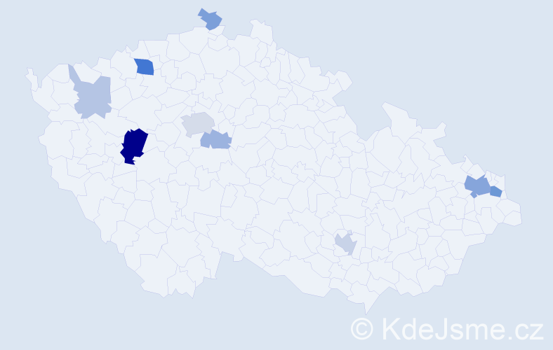 Příjmení: 'Najdenov', počet výskytů 26 v celé ČR