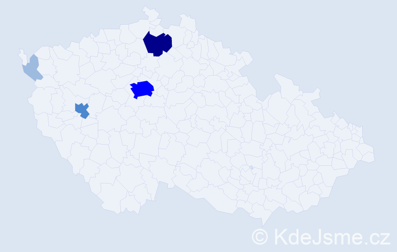 Příjmení: 'Nussbaumer', počet výskytů 10 v celé ČR