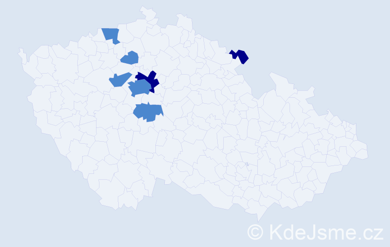 Příjmení: 'Černucký', počet výskytů 11 v celé ČR