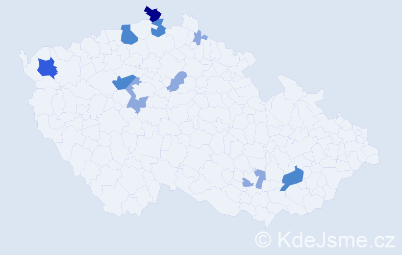 Příjmení: 'Friese', počet výskytů 22 v celé ČR