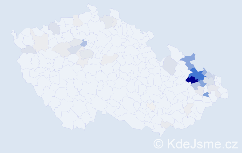 Příjmení: 'Hellebrandová', počet výskytů 149 v celé ČR