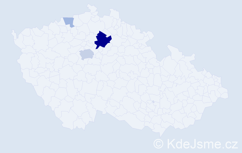 Příjmení: 'Pašinger', počet výskytů 11 v celé ČR