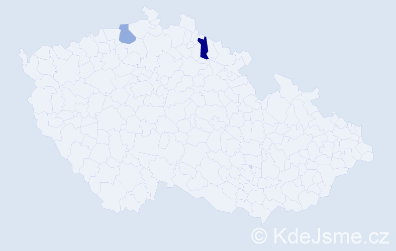 Příjmení: 'Mariášová', počet výskytů 9 v celé ČR
