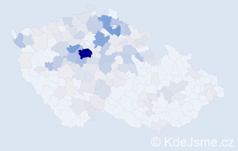 Příjmení: 'Koucká', počet výskytů 690 v celé ČR