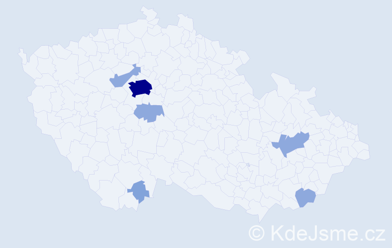 Příjmení: 'Cox', počet výskytů 15 v celé ČR