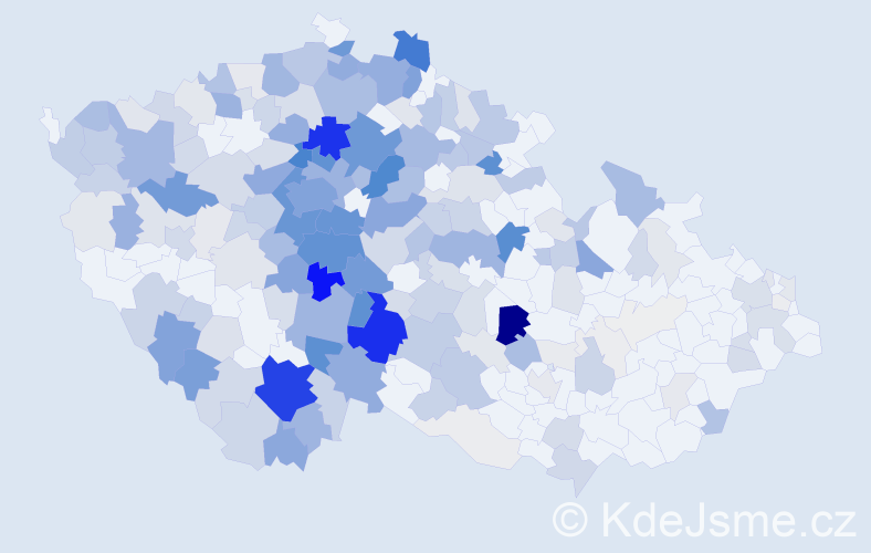 Příjmení: 'Kaňková', počet výskytů 978 v celé ČR