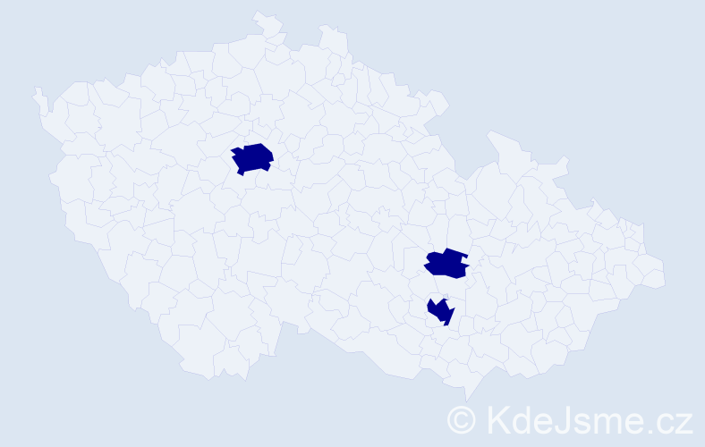 Příjmení: 'Mosaad', počet výskytů 3 v celé ČR