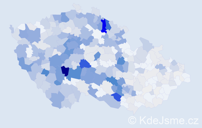 Příjmení: 'Doubek', počet výskytů 1619 v celé ČR