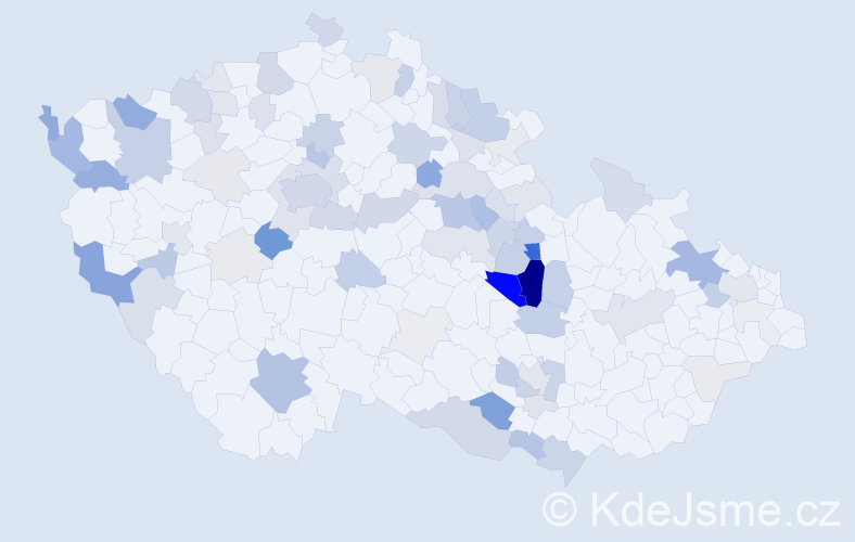 Příjmení: 'Sauer', počet výskytů 290 v celé ČR