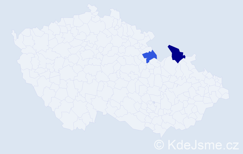 Příjmení: 'Knothe', počet výskytů 3 v celé ČR