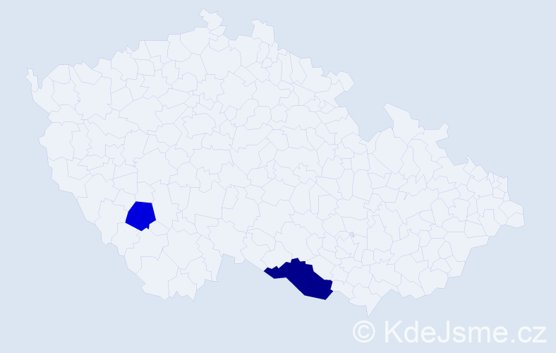 Příjmení: 'Dröge', počet výskytů 3 v celé ČR