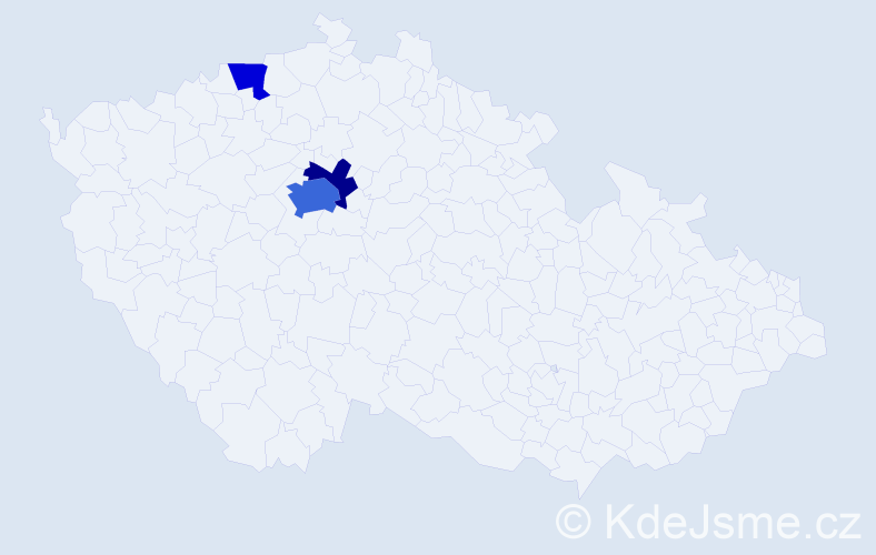 Příjmení: 'Rudnev', počet výskytů 7 v celé ČR
