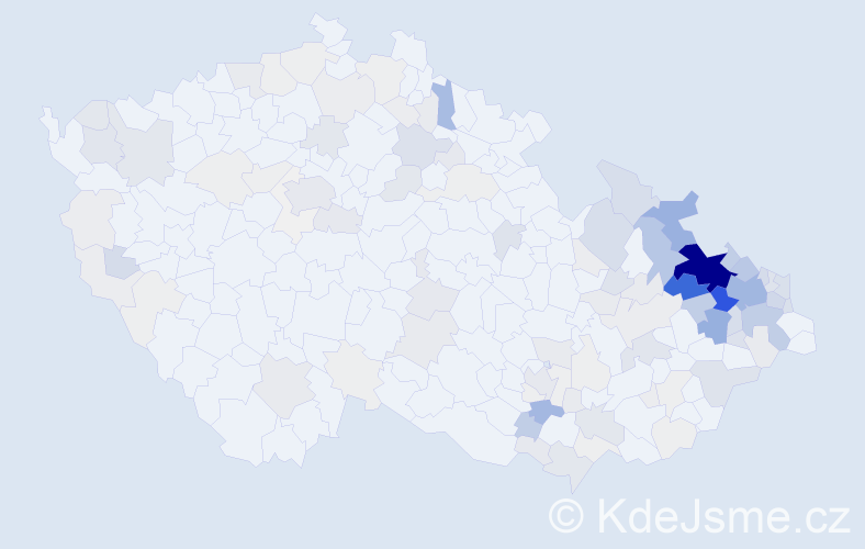Příjmení: 'Gebauer', počet výskytů 656 v celé ČR