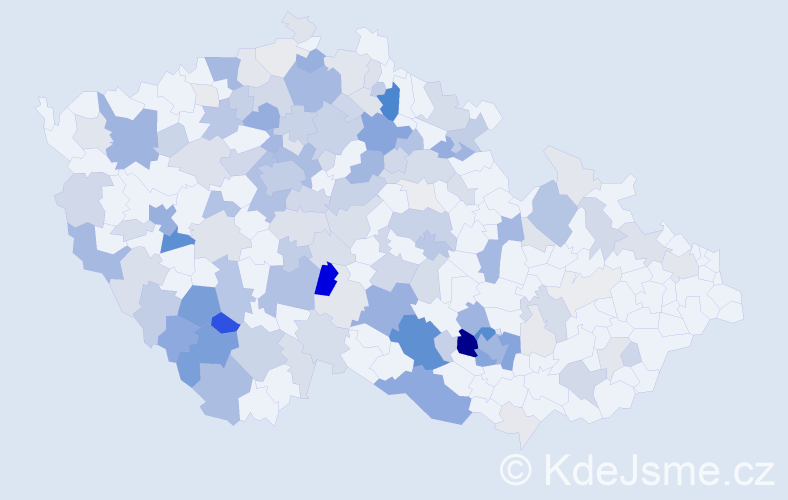 Příjmení: 'Carda', počet výskytů 502 v celé ČR