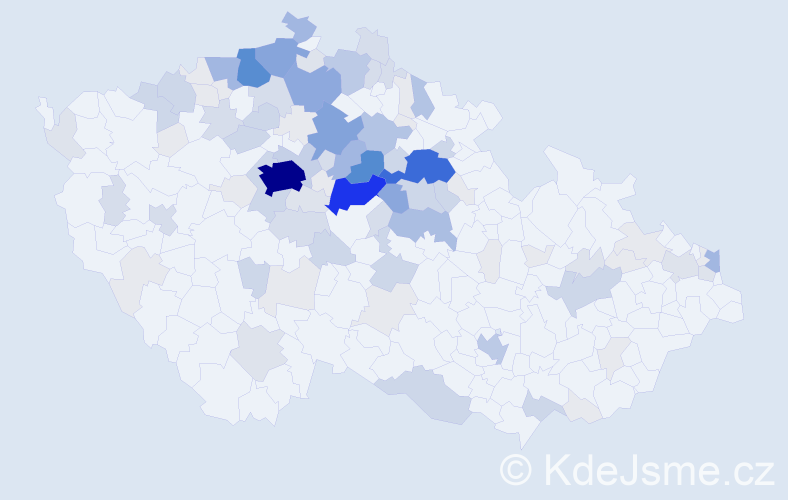 Příjmení: 'Steklá', počet výskytů 428 v celé ČR