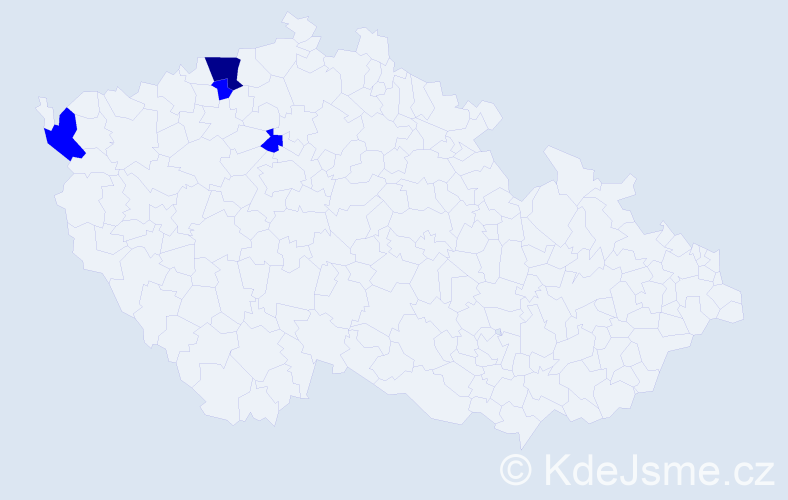 Příjmení: 'Rapprich', počet výskytů 5 v celé ČR