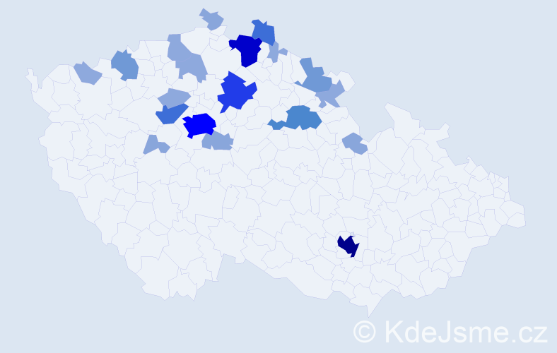 Příjmení: 'Naiman', počet výskytů 64 v celé ČR