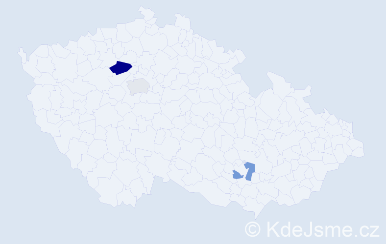 Příjmení: 'Karach', počet výskytů 4 v celé ČR