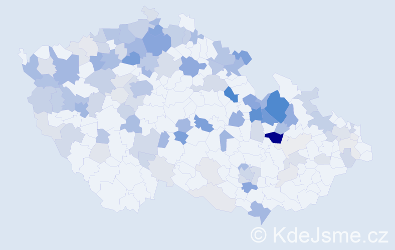 Příjmení: 'Vogel', počet výskytů 349 v celé ČR