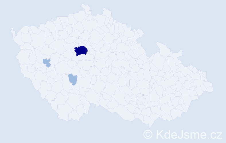 Příjmení: 'Drástalová', počet výskytů 6 v celé ČR