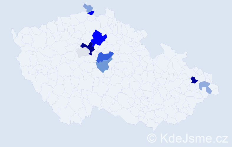 Příjmení: 'Abíková', počet výskytů 35 v celé ČR