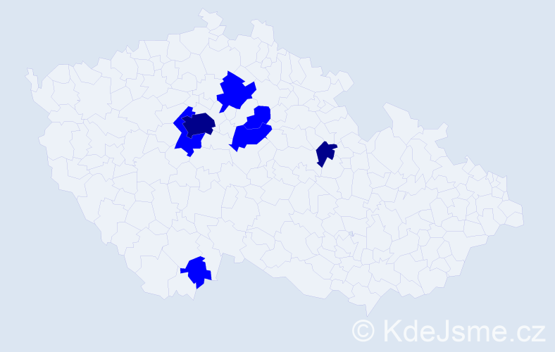 Příjmení: 'Matyi', počet výskytů 9 v celé ČR