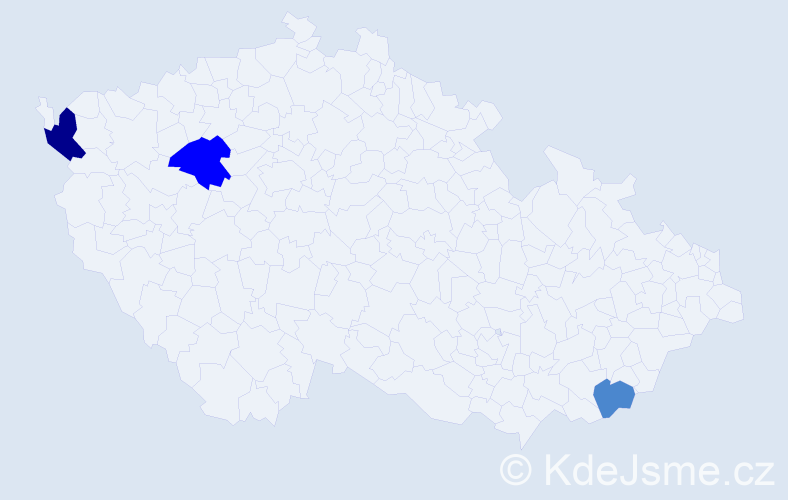Příjmení: 'Trifončovski', počet výskytů 6 v celé ČR
