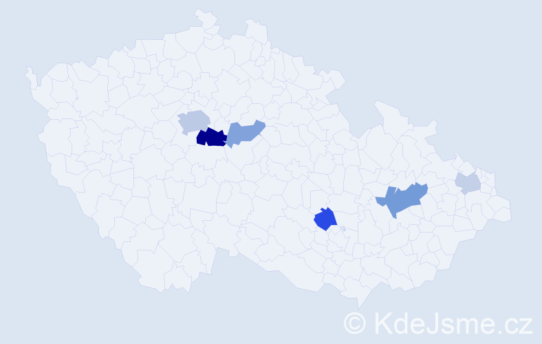 Příjmení: 'Gramatová', počet výskytů 12 v celé ČR