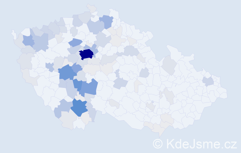 Příjmení: 'Pinc', počet výskytů 475 v celé ČR