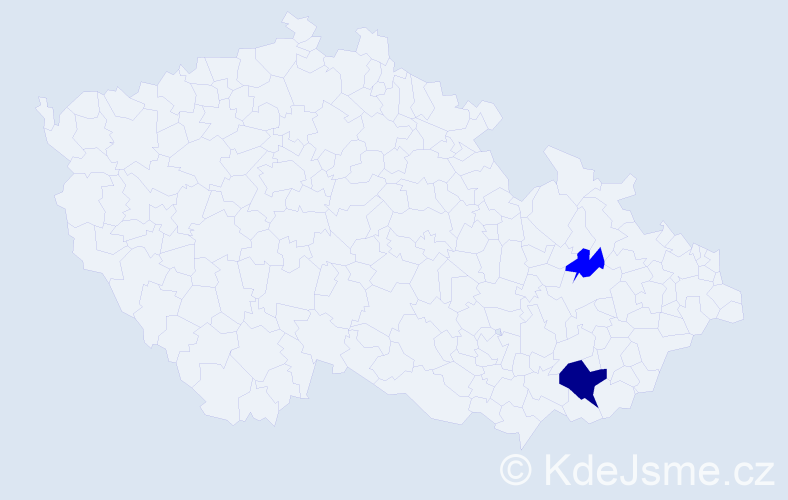 Příjmení: 'Višnová', počet výskytů 3 v celé ČR