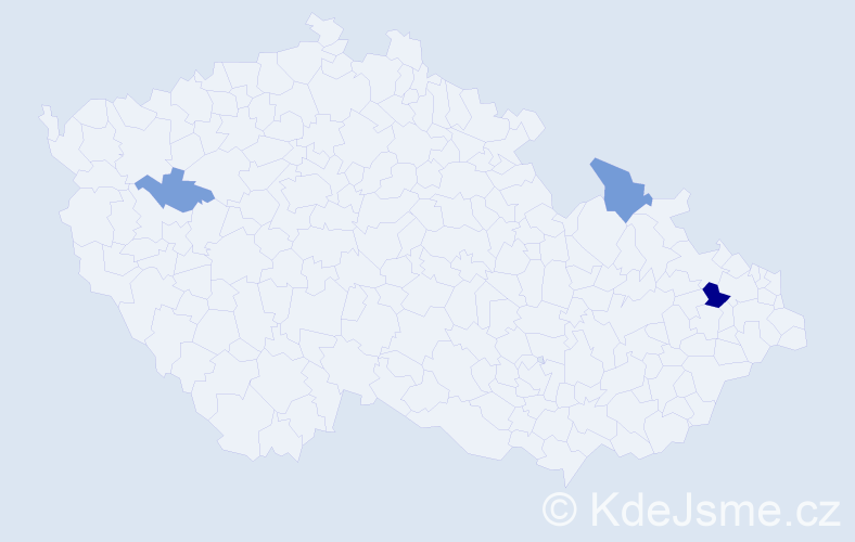 Příjmení: 'Potoki', počet výskytů 7 v celé ČR