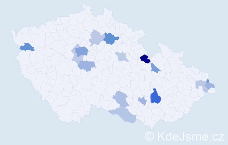 Příjmení: 'Scott', počet výskytů 40 v celé ČR