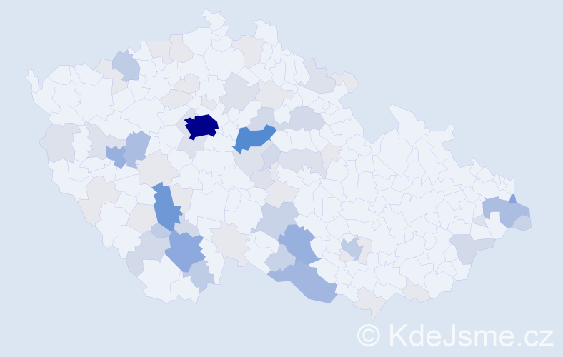 Příjmení: 'Husová', počet výskytů 246 v celé ČR