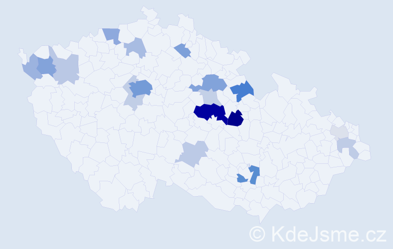 Příjmení: 'Petras', počet výskytů 56 v celé ČR