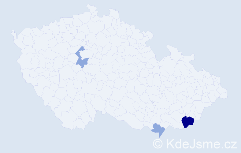 Příjmení: 'Suchánska', počet výskytů 8 v celé ČR