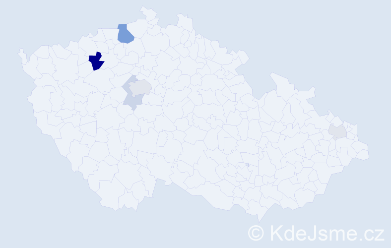 Příjmení: 'Haertl', počet výskytů 13 v celé ČR