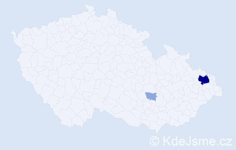Příjmení: 'Kolačková', počet výskytů 6 v celé ČR