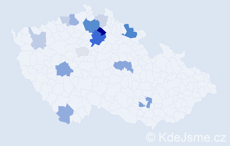 Příjmení: 'Badalec', počet výskytů 31 v celé ČR