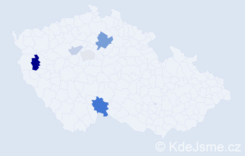 Příjmení: 'Roskovská', počet výskytů 11 v celé ČR