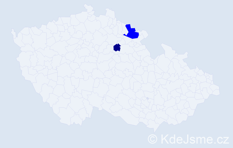 Příjmení: 'Mikácsiová', počet výskytů 3 v celé ČR