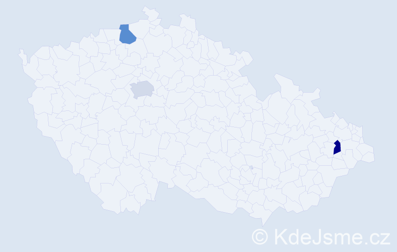 Příjmení: 'Cibáková', počet výskytů 3 v celé ČR