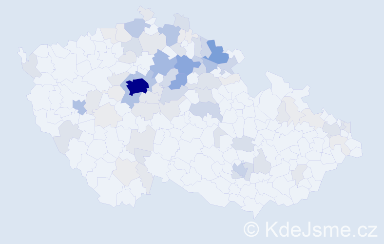 Příjmení: 'Šorm', počet výskytů 353 v celé ČR