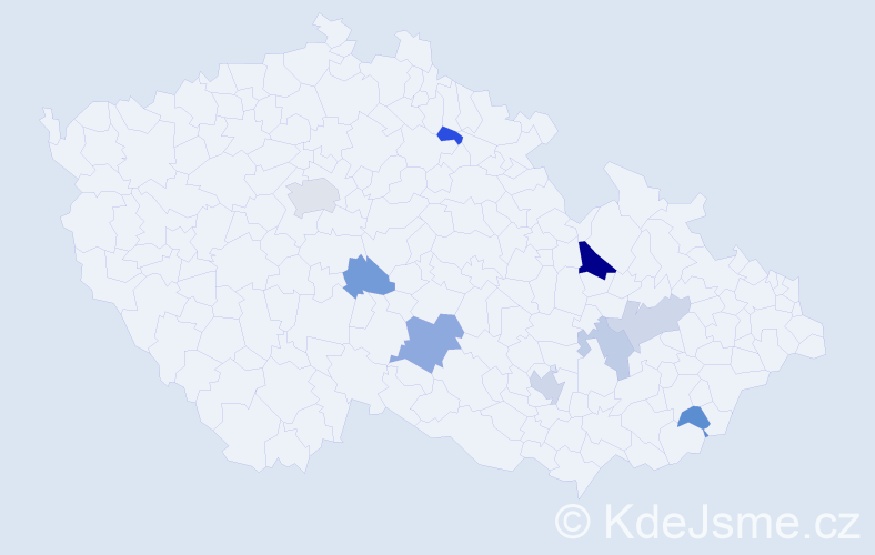 Příjmení: 'Brossová', počet výskytů 16 v celé ČR