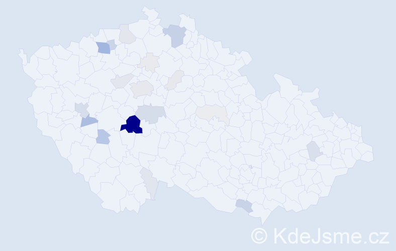 Příjmení: 'Chocholoušek', počet výskytů 101 v celé ČR