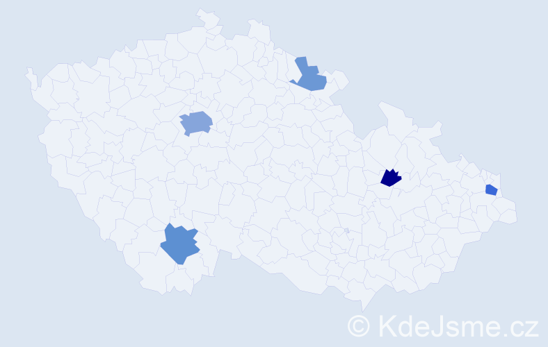Příjmení: 'Šimurka', počet výskytů 13 v celé ČR